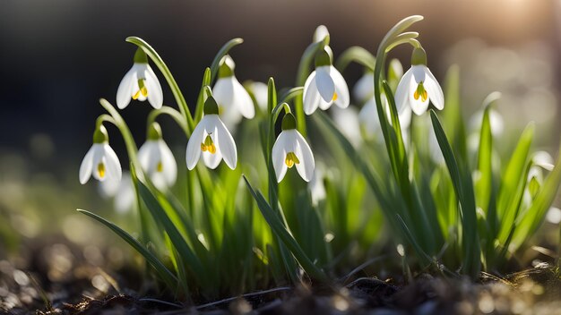 Petits perce-neige délicats