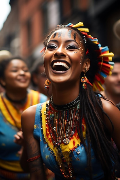 Le peuple colombien célèbre sa culture vibrante et sa fierté nationale avec des drapeaux traditionnels