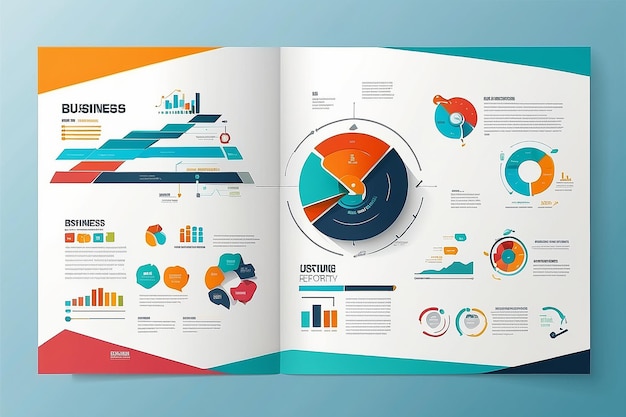 Photo peut être utilisé pour le rapport d'affaires de boucle graphique d'information ou le modèle de plan d'éducation de la brochure d'affaires diagramme du système