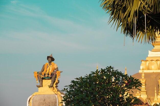 Pha That Luang festival Vientiane Laos ThatLuang Golden Pagoda à Vientiane Lao Cet endroit est l'histoire du Laos et Pha That Ruang est connu des touristes étrangers