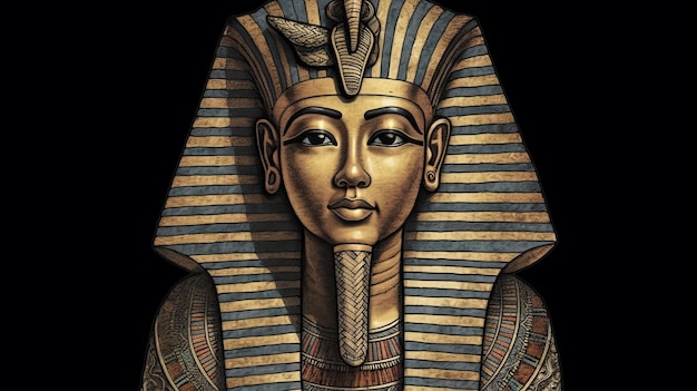 Pharaon égyptien antique généré par l'IA