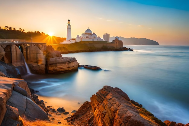 Un phare au bord de la méditerranée