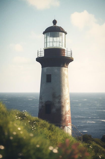 Un phare sur la côte californienne.