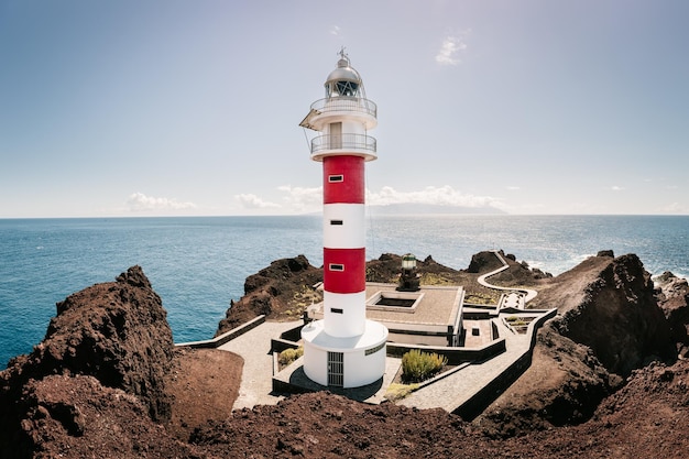 Phare de la côte de l'océan Atlantique Tenerife Canaries Espagne