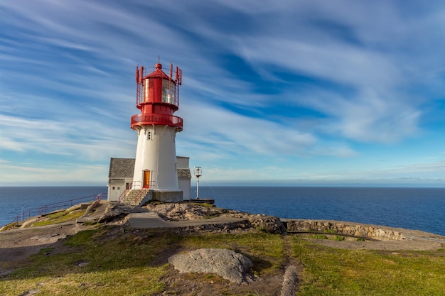 Phare de Lindesnes Fyr, beau paysage naturel de Norvège