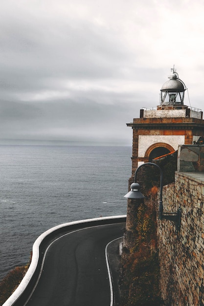 Phare de Luarca dans les Asturies Espagne