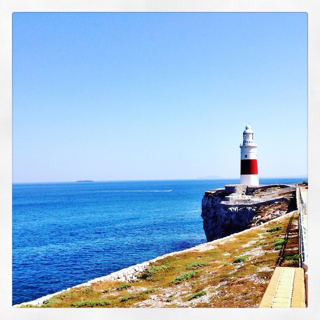 Photo phare sur la plage