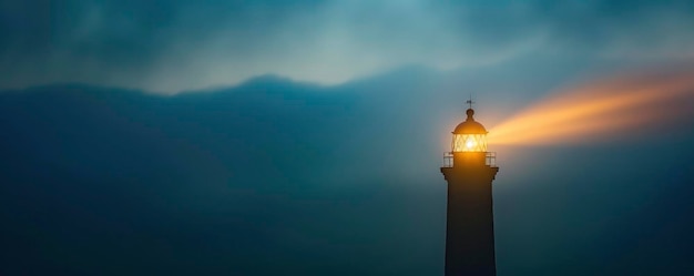 Un phare qui traverse la nuit