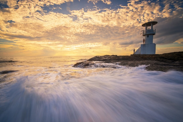 Phare et tempête à Khao Lak, Thaïlande Lamdmark