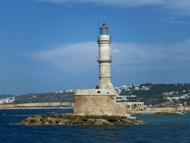 Phare vénitien de La Canée, monument historique du vieux port de La Canée sur l&#39;île de Crète, Grèce