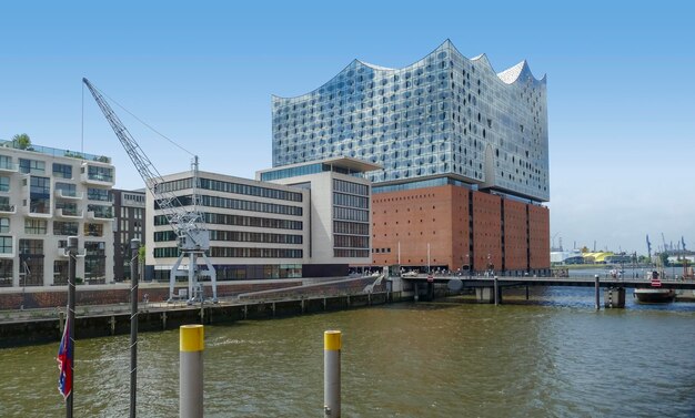 Photo la philharmonie de l'elbe à hambourg