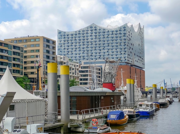 Photo la philharmonie de l'elbe à hambourg