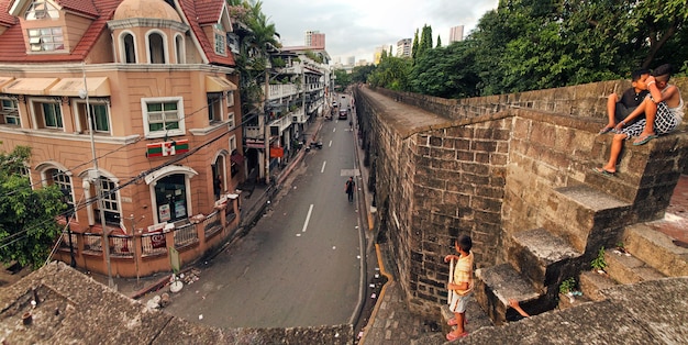 Photo philippines le fort de fort santiago est l'un des sites historiques les plus importants de manille