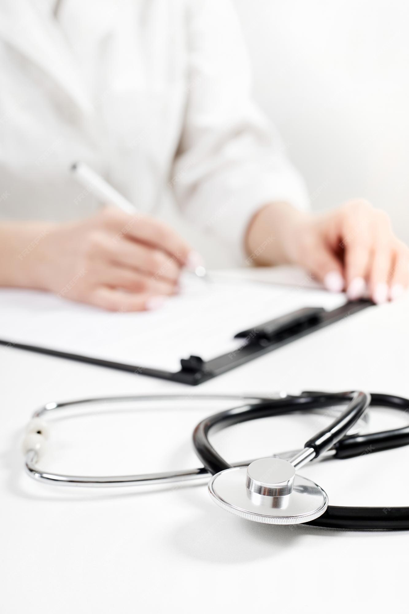 Phonendoscope sur le fond d