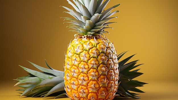 Une photo 3D d'un ananas