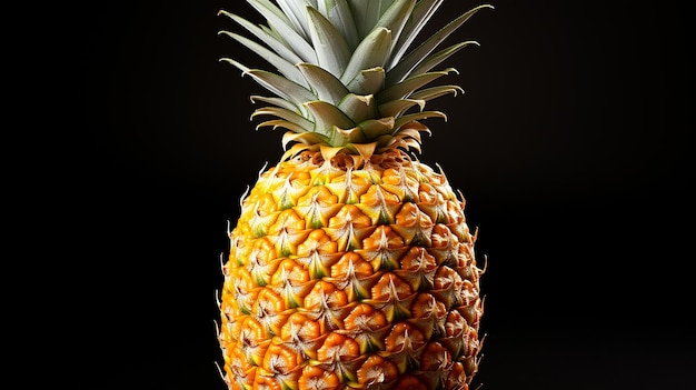 Une photo 3D d'un ananas