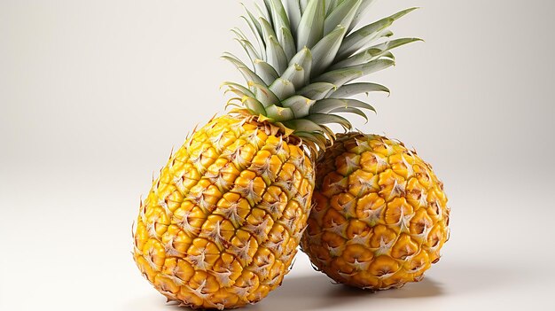 Une photo 3D d'un ananas