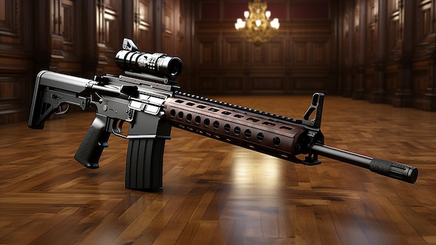 Photo 3D des armes de l'armée