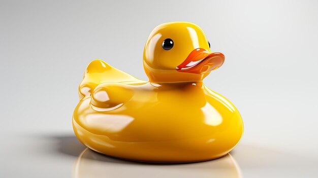 Photo une photo 3d d'un bébé canard de dessin animé