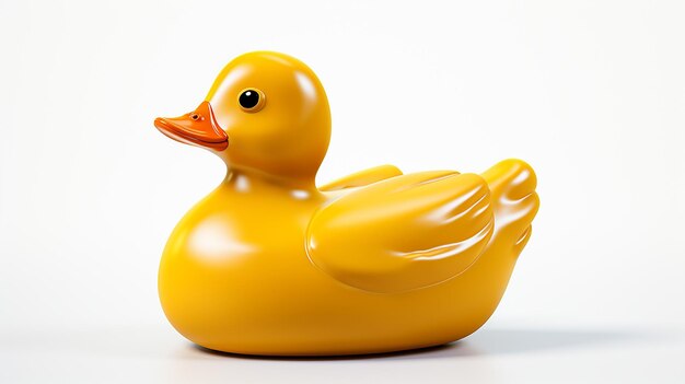 Une photo 3D d'un bébé canard de dessin animé