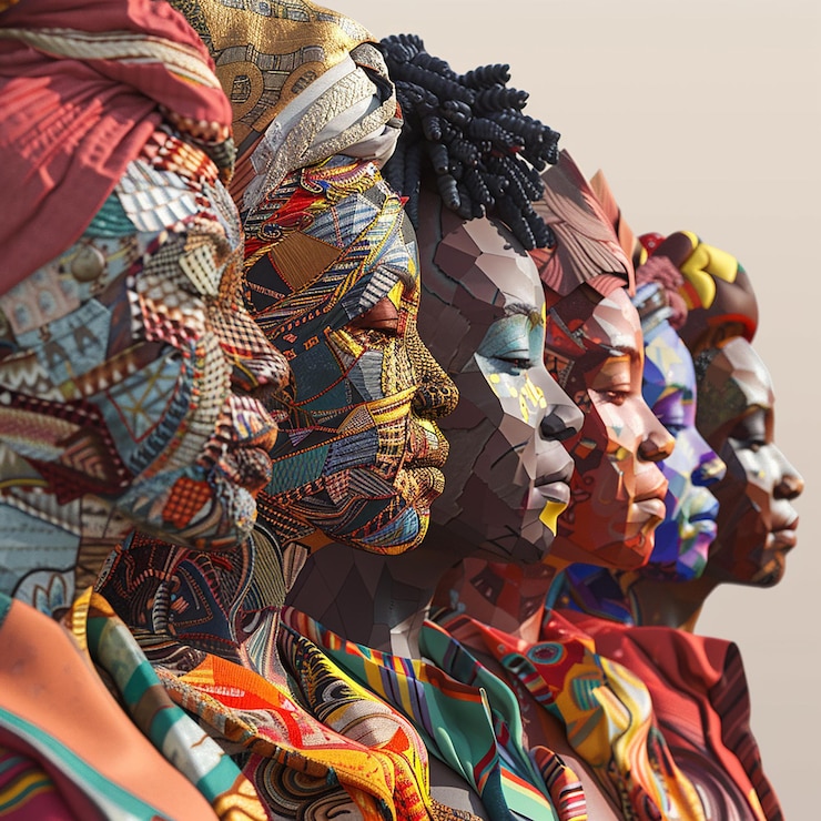 Photo photo 3d du concept d'unité dans la diversité représentant différentes cultures et langues
