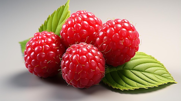 photo 3D de fraise