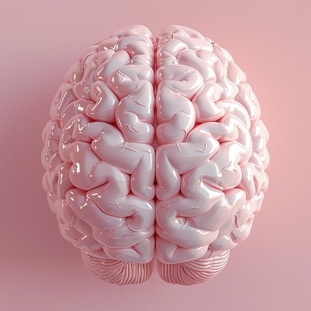 Une photo 3D de l'image du cerveau