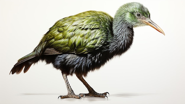 Une photo 3D d'un oiseau kiwi