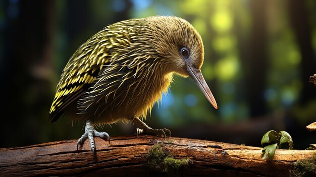 Photo une photo 3d d'un oiseau kiwi