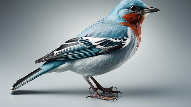 Photo une photo 3d d'un oiseau