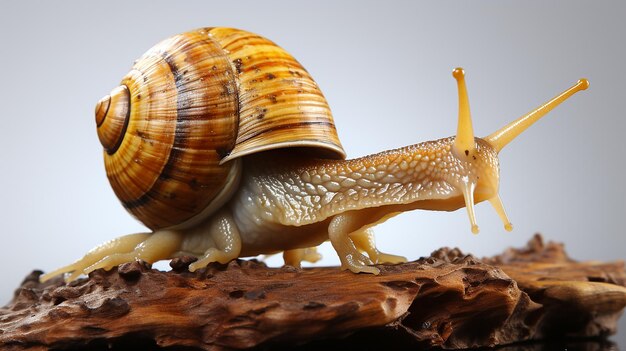 Photo une photo 3d d'un papier peint d'escargot