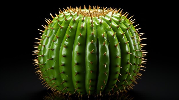 Une photo 3D d'un papier peint de la fleur de cactus