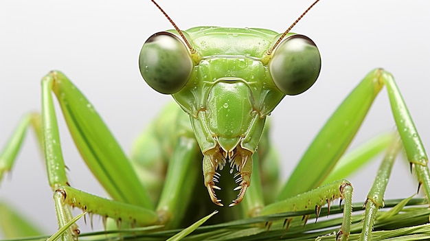 Une photo 3D d'une sauterelle
