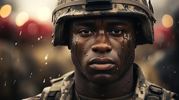 photo 3D d'un soldat de l'armée