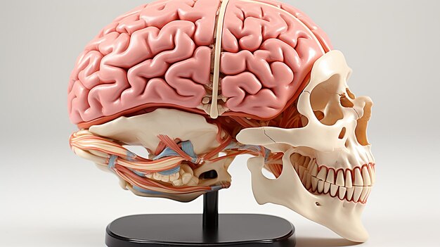 Photo 3D de la structure détaillée intérieure du cerveau