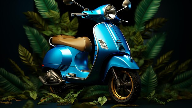 Photo une photo 3d de la vespa