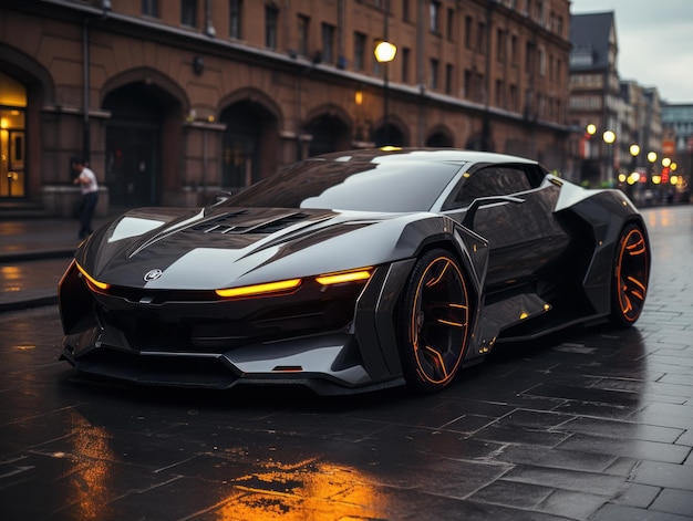 Photo 8k d'une supercar 2050