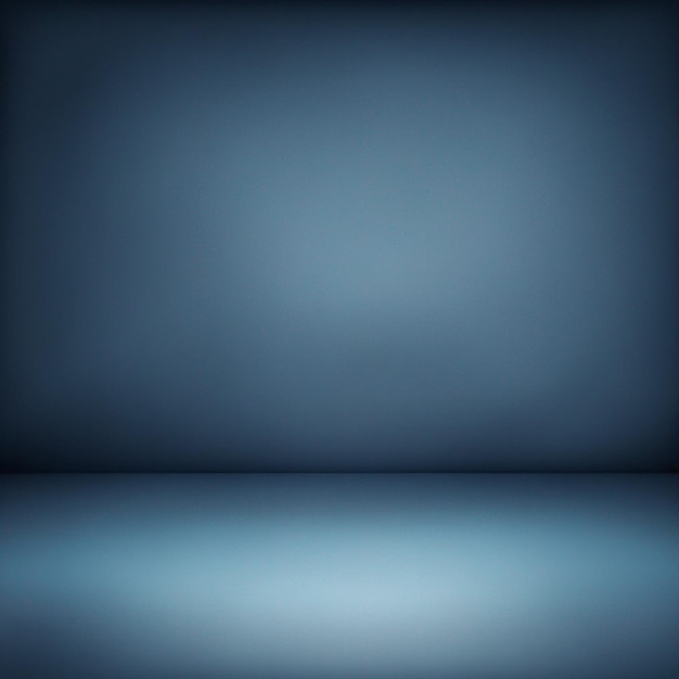 Photo abstraite de luxe gradient bleu fond lisse bleu foncé avec fond noir