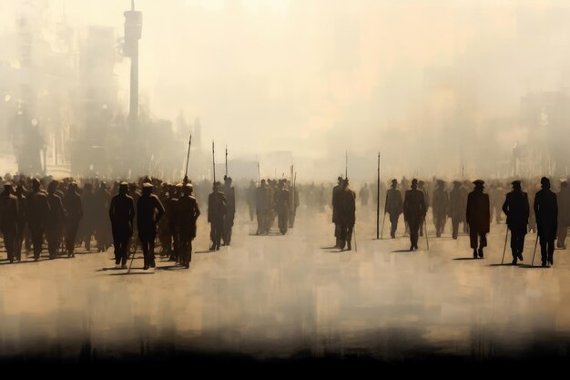 Photo abstraite symbolique de la fête du travail