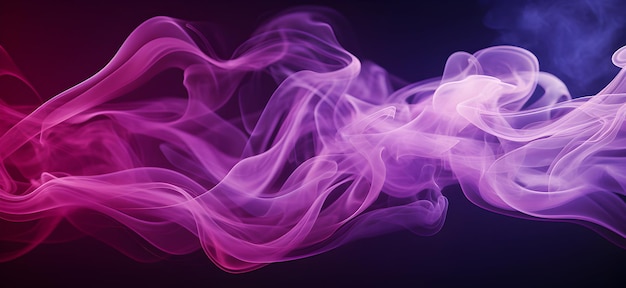 photo abstraite violet dense agitant de la fumée pour le jour d'Halloween ai générative
