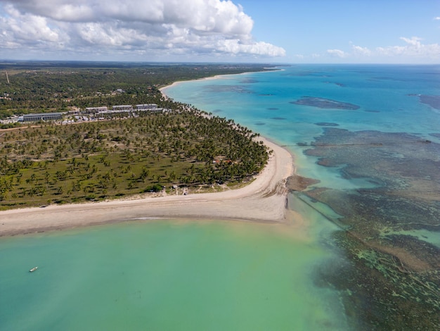 Photo aérienne de Praia De Ipioca dans le nord-est du Brésil