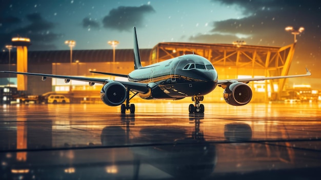 une photo de l'aéroport