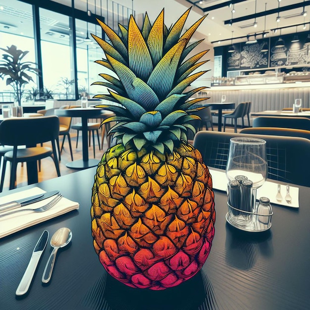 Photo photo d'ananas générée par ai