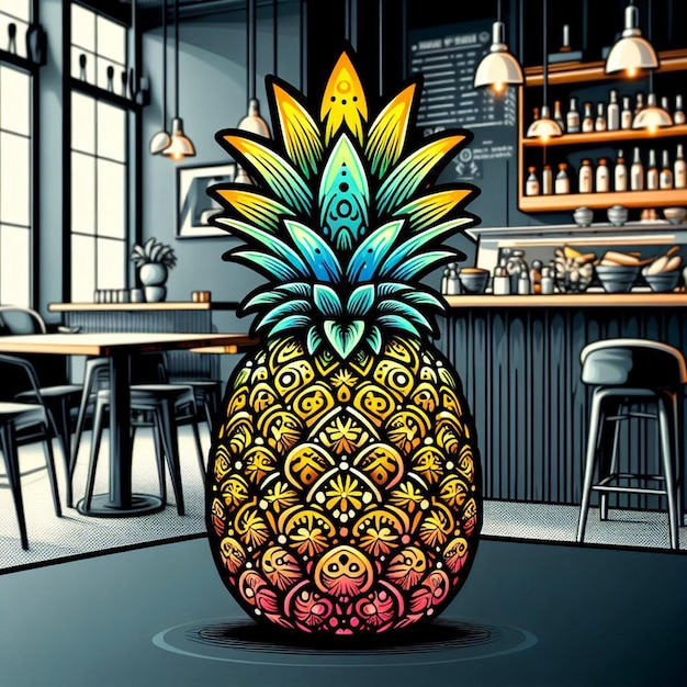 Photo photo d'ananas générée par ai