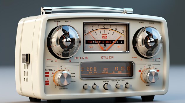 une photo d'une ancienne radio