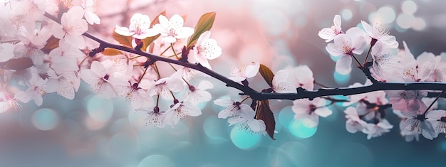 Une photo d'un arbre avec des fleurs roses en arrière-plan