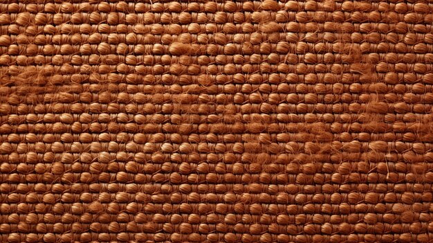 Une photo d'arrière-plan captivante d'un tapis brun en terre cuite avec un tissage complexe