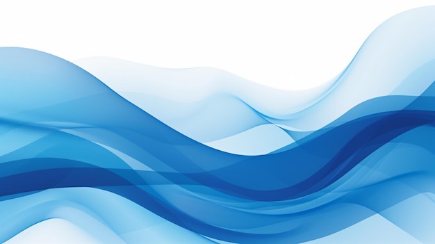 Photo d'arrière-plan des ondes bleues arrière-plan des vagues bleues pour la conception de l'IA générée