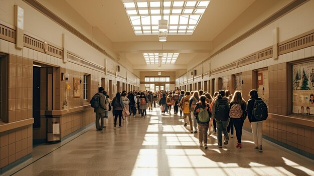 Une photo d'une atmosphère confortable à l'école