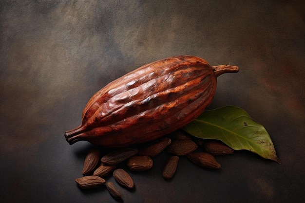 Photo une photo d'une aubergine rôtie et de graines.